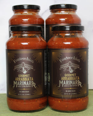 Fontecchio's Gourmet Arrabbiata Marinara 4 Jars 25oz.